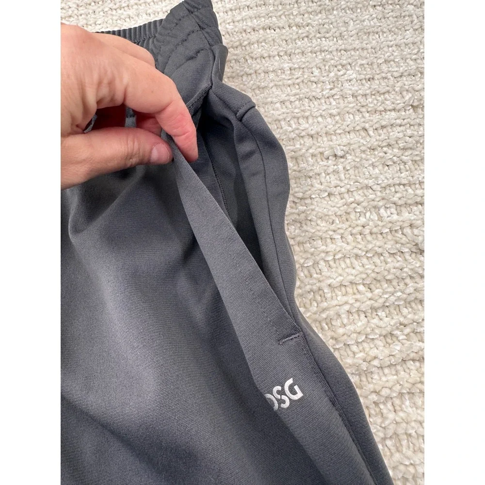 DSG Mens Athletic Jogger Pants Gray Fleece Lined Sweatpants Size L Training Gym